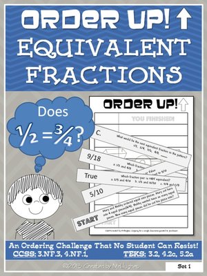 cover image of Order Up! Equivalent Fractions